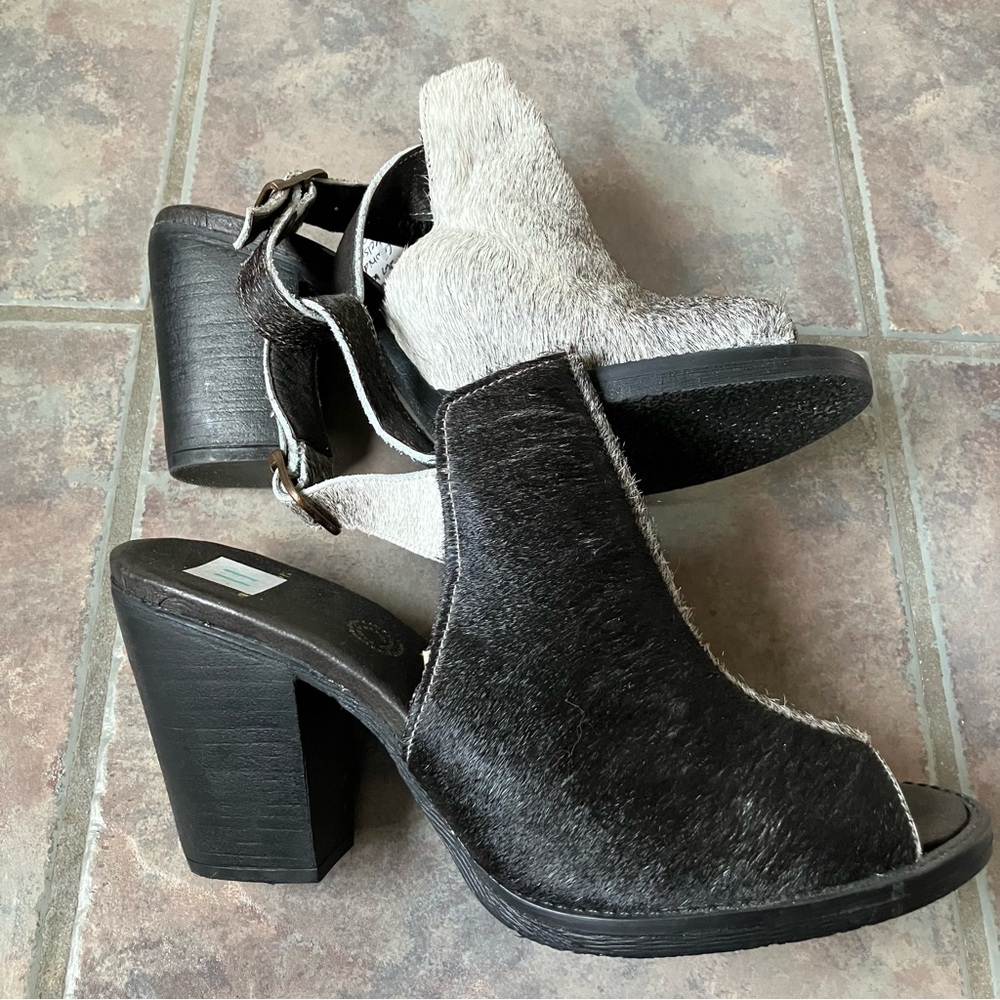 Cowhide Heels - Picture 2 of 2
